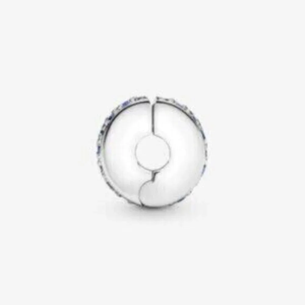 Pandora Blue Pav Clip Charm